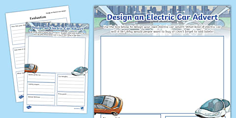 Design a Car For Sale Sign Worksheet