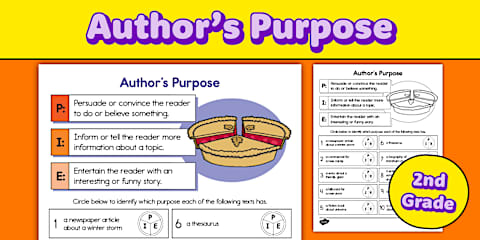 Sixth Grade Author's Purpose Guided Reading Skills Task Cards