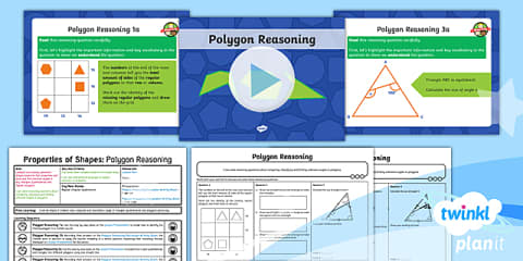 PlanIt Maths Year 6 Properties of Shapes Lesson Pack 3: Angles on a ...