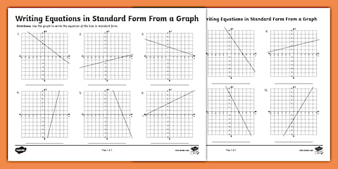 Eighth Grade Graphing Linear Equations by Completing a Table of Values ...