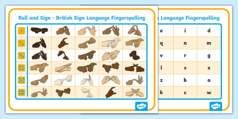 British Sign Language Fingerspelling CVC Pack