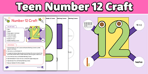 Teen Number 13 Craft