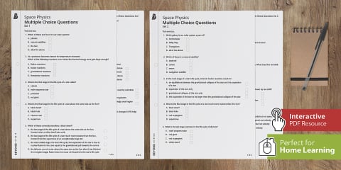 AQA Physics (Separate) Unit 8 Space Revision Activity Mat