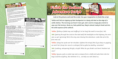 Finish the Beach Script Writing Template