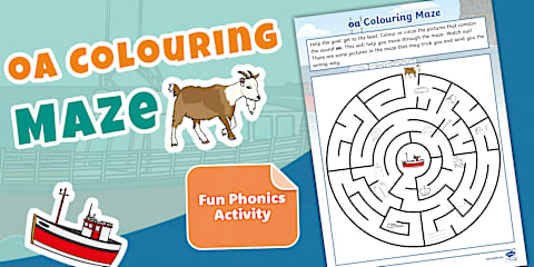 'au' Phonics Maze
