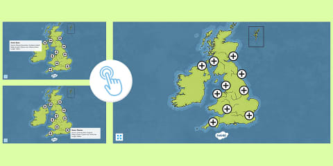 UK Seas and Rivers Interactive Labelling Activity