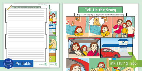 Preschool: Story Sequencing - A Day at the Beach