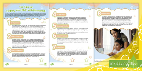 Top Tips for Helping Your Child with Homework Worries