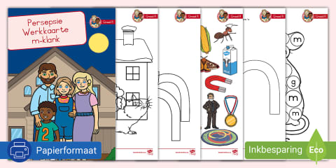 Graad R Afrikaans - Klankeprogram m - Werkboek (KABV-belyn)
