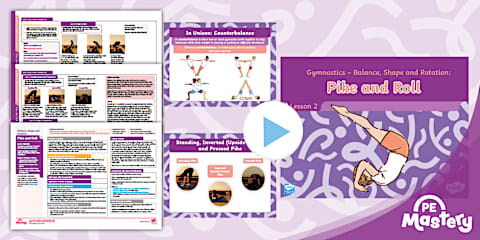 PE Mastery: Grade 6 Gymnastics Travelling and Jumping Lesson 4 ...