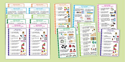 Reciption Math EYFS Reception Maths Spring 'I Can' Targets (Supporting White Rose Maths)