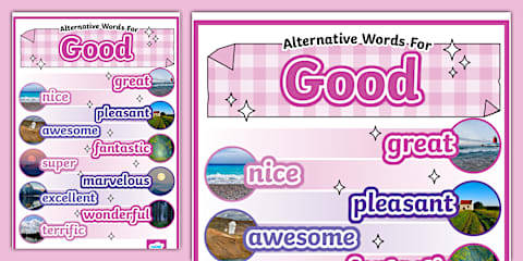 Alternative Words For Fun Display Poster (Large)