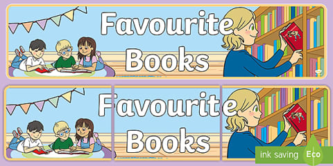 Bee-Themed Our Favourite Books Display Banner