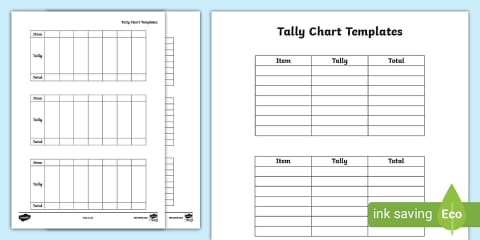 Statistics: Frequency Table Templates