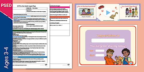 EYFS PSED We Can Take Turns Adult Input Plan and Resource Pack