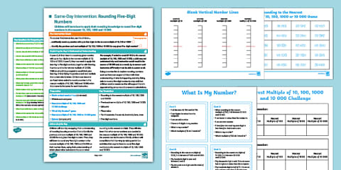 Year 5 Maths Same-Day Intervention Plan: Counting On and Back in ...