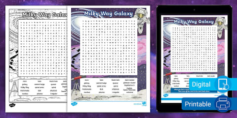 Explore the Solar System Word Search for 6th-8th Grade