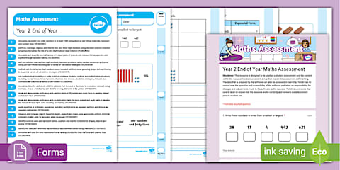End of Year 2 Maths Assessment Pack