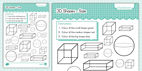 Grade R Shape Chart Grade R Maths - Term 4 - Space and Shape - 2D and 3D Shapes - Worksheet ...