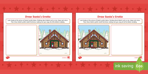 Describe a Santa Claus Photo Worksheet