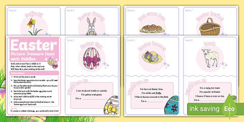 Easter Challenge Hunt Cards (Differentiated)
