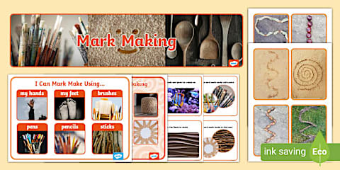 Mark Making Display Sign Mark-Making Station Display Banner