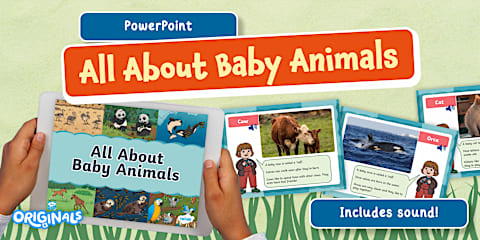 Animals and Their Babies Interactive Matching Game