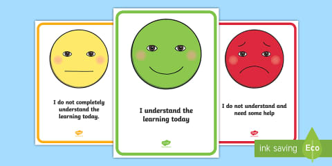 Visible Learning Reflection Traffic Lights Display Posters