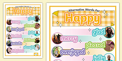 Alternative Words For Fun Display Poster (Large)