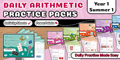 Year 1 Autumn 1 Daily Arithmetic Practice Pack