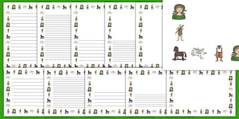 Ancient Greek Gods Page Borders