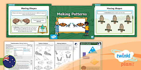 Transformation Rotation Patterns Level 1 Transformation: Make Patterns That Involve Translations ...
