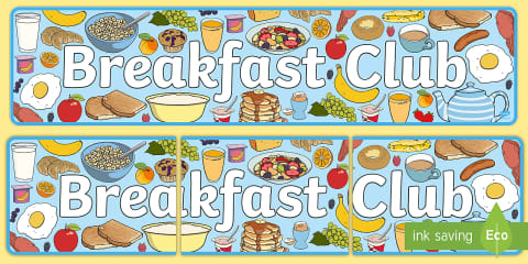 Breakfast Club Lettering Breakfast Club Display Lettering