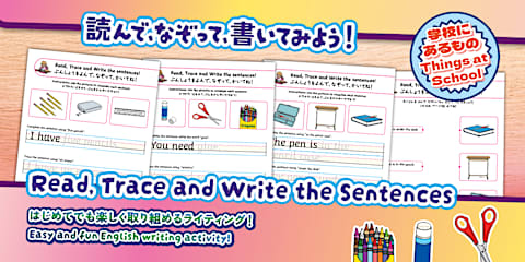 文章を読んで、なぞって、書いてみよう!(複数形)Read, Trace and Write the Sentences (Plural ...