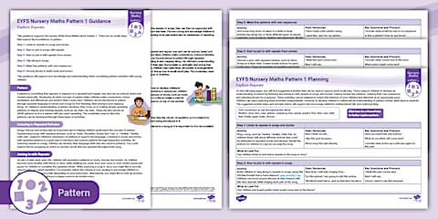 EYFS Nursery Maths Counting Guidance and Planning: Stop at 1, 2, 3, 4 ...