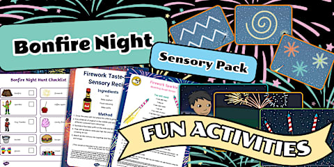 Bonfire Night Senses Word Mat