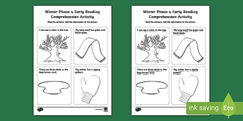 Weather Phase 4 Early Reading Comprehension Activity