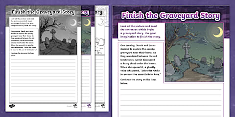 Finish the Space Story Writing Template