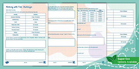 Ghostbusters: Time and Duration Problem Solving Challenge Cards [Ages 7-9]