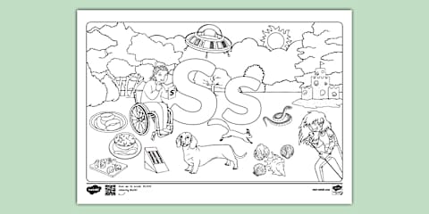 Sound R Colouring Pages R Sound Loaded Colouring Page
