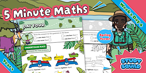 Study Squad 5 Minute Maths - Year 1 Spring - Week 2 Day 3