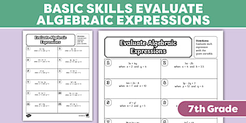 Sixth Grade Translating Algebraic Expressions Crack the Code Jokes ...