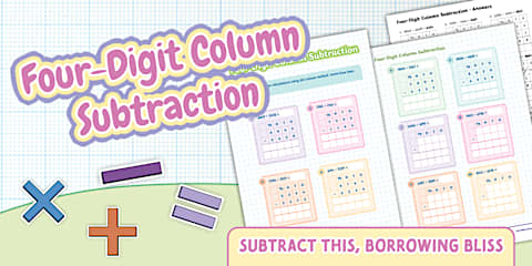 Find Missing Numbers in Column Subtraction Calculations