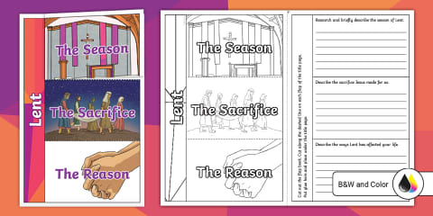 Three Pillars of Lent Poster Set