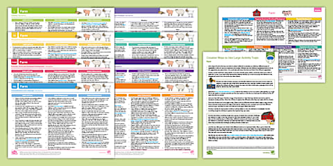 EYFS Farm Continuous Provision Planning Ideas (Reception)