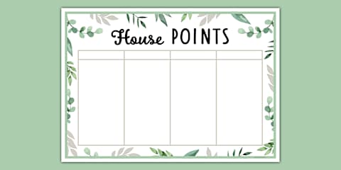 House Points Display Shields