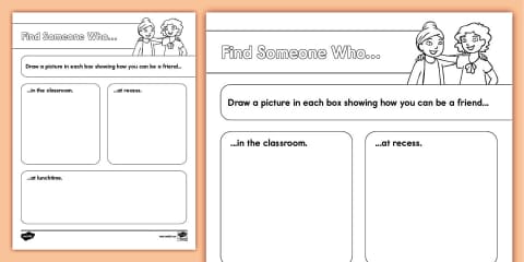 Early Childhood I Can Be a Good Friend Cut and Paste Worksheet