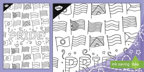 KS1 Identity and Belonging Pride Colouring Sheets
