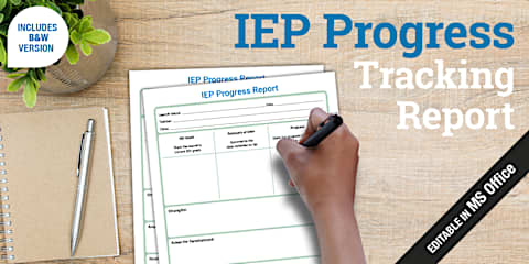 Editable Individual Education Plan Template for Special Education Word ...