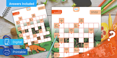 Animal Word Jumble Puzzle Pack